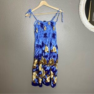 Collection B Blue and Yellow‎ Floral Dress